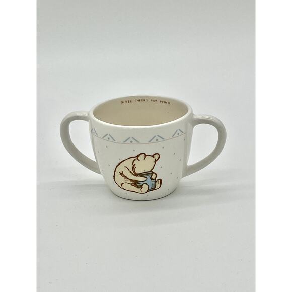 Walt Disney Company "Three Cheers for Pooh!" Baby Cup White, brown, blue, yellow - Picture 1 of 8